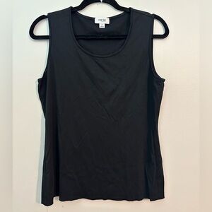 Women’s Per Se Black Tank Top 100% Cotton Medium